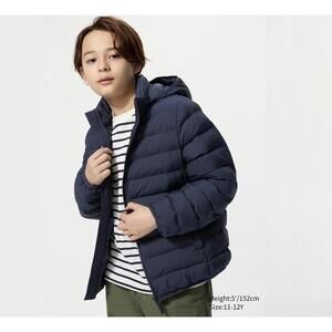 Navy Blue - Uniqlo Kids PUFFTECH Washable Puffer Jacket Coat Parka - Size 11-12
